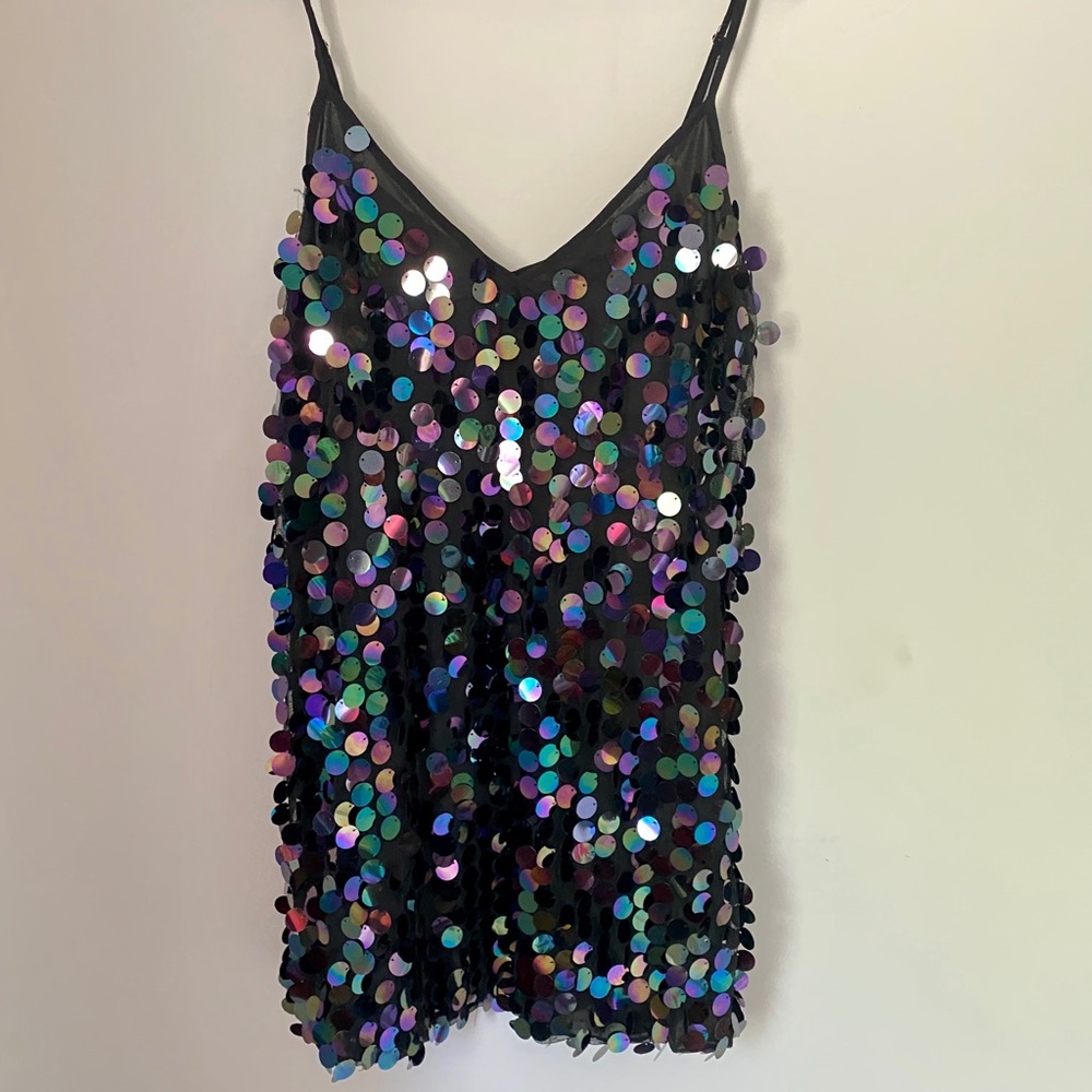 Boohoo sequin dress